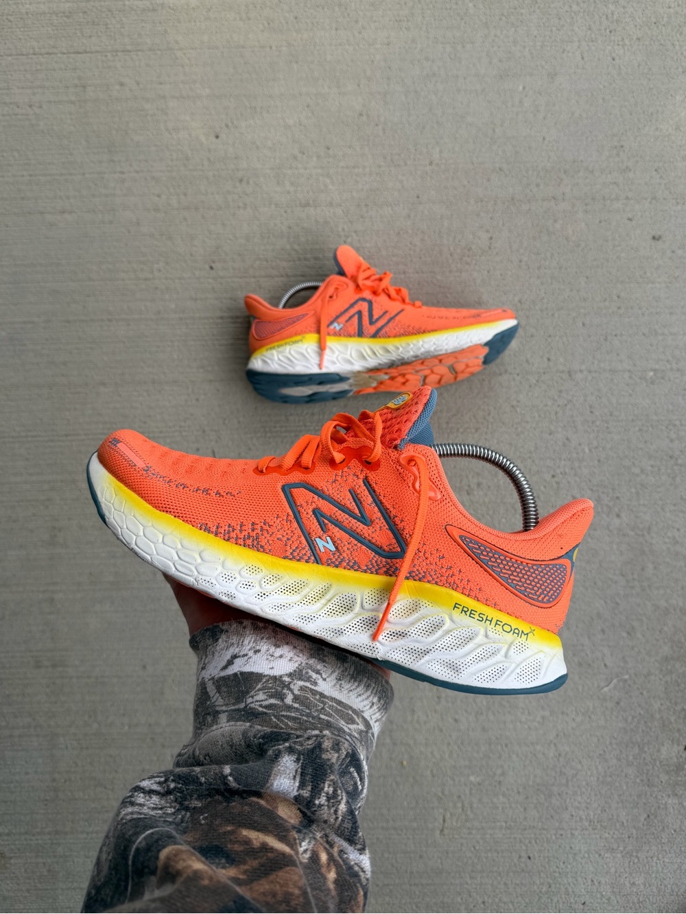 New Balance Fresh Foam X 1080v12 Vibrant Orange Running Shoes M1080M12 Size 9